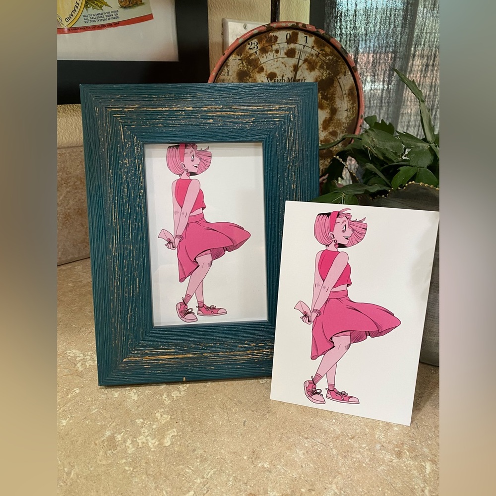 ✂️4x6 Print of drawing done by my son titled ‘Pink’✂️